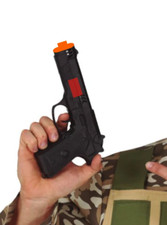 Toy Gun Plastic Handgun Detective Secret Agent Fancy Dress Fake Halloween Prop