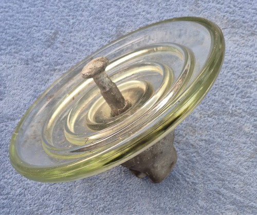 Vintage glass electric pylon - vintage,