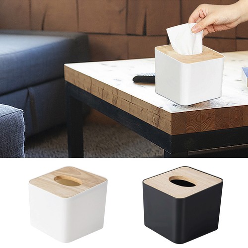 Wooden tissue box cover - cover,