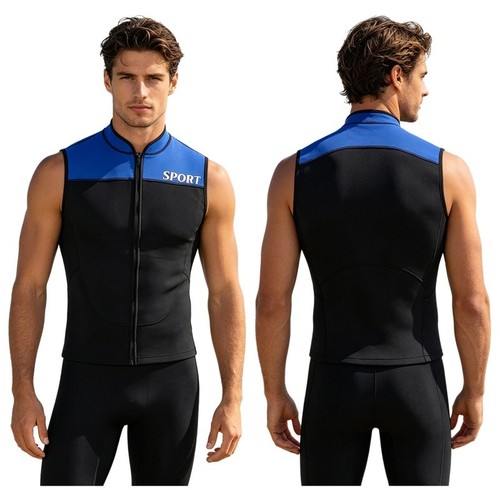 Men wetsuit vest 3mm rubber - vest,