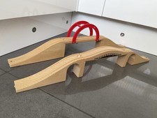 2 Wooden Train Bridges Some