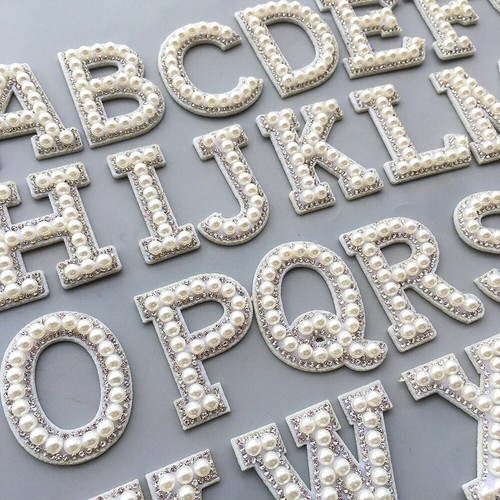 White pearl silver rhinestone - silver,
