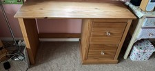 pine desk with drawers