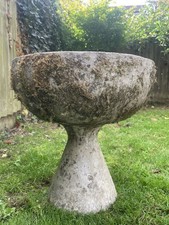 Vintage Mid Century Willy Guhl Cement Fibre Urn Hourglass Diabolo Patio Planter