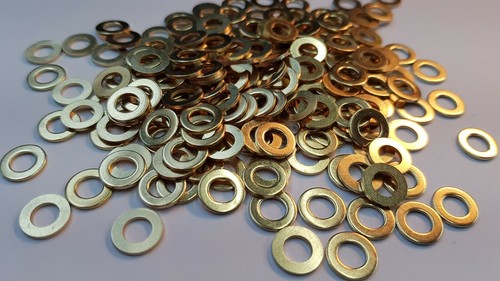 Form solid brass washers - solid,