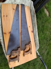Vintage Wood Saws Job Lot X 2