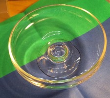 Dartington Shallow Footed Crystal Bowl Made In England Excellent Condition