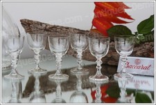 Set of 6 Baccarat Crystal
