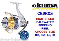 OKUMA CEDROS HIGH SPEED SALTWATER SPINNING REEL FOR SEA SURF BASS ROD FISHING