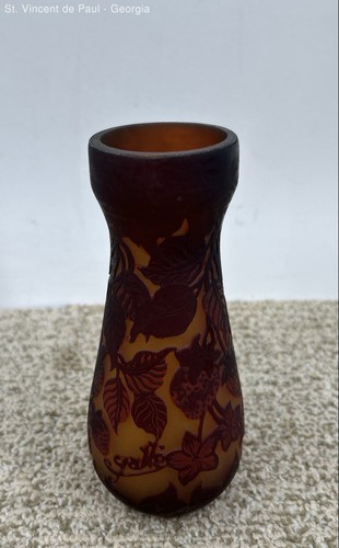 Vintage emile galle - tip, red