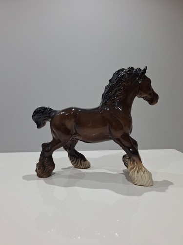 Beswick cantering shire horse - beswick,