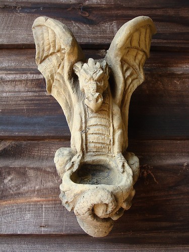 Winged dragon wall plaque