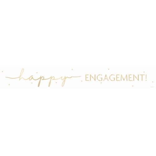 Happy engagement foil banner - happy,