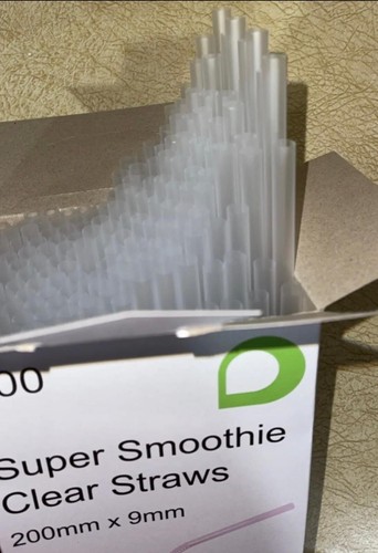 Clear 9mm wide straight jumbo - clear,