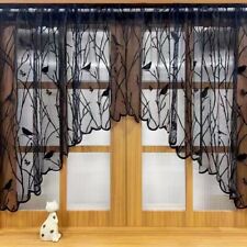 Lace Curtain Valance Bird