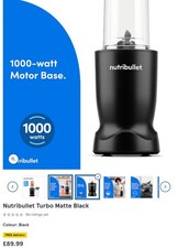 Nutribullet Matte Turbo Black