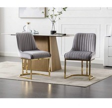 Chair set of 2 velvet Dining