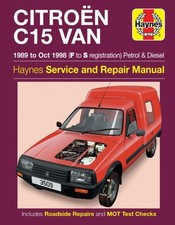 Citroen C15 Van Petrol & Diesel (89 – Oct 98) Haynes Repair Manual Haynes