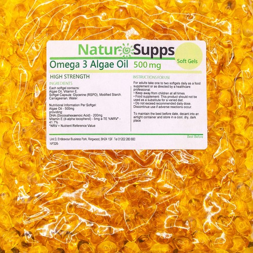Omega algae oil - 3, vegan