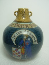 Pottery Whisky Container (EMPTY) From The Black Prince Scotch Whisky Company Ltd