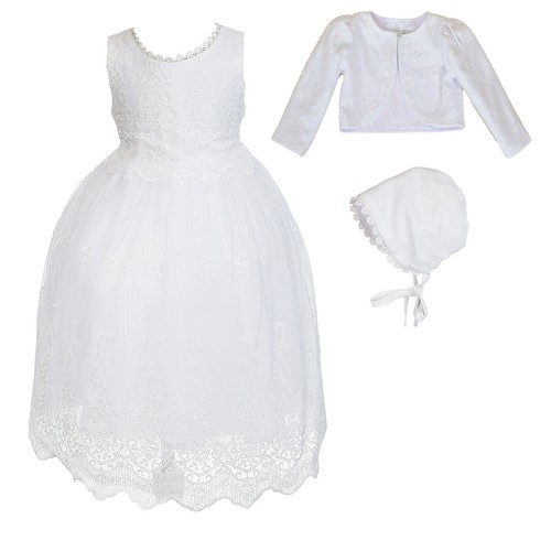 Baby girls white lace - girls,