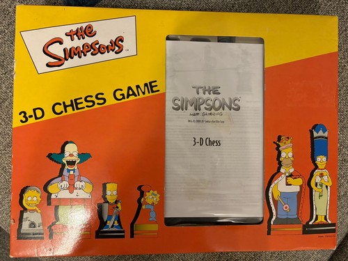 The simpsons chess game set - 3d,