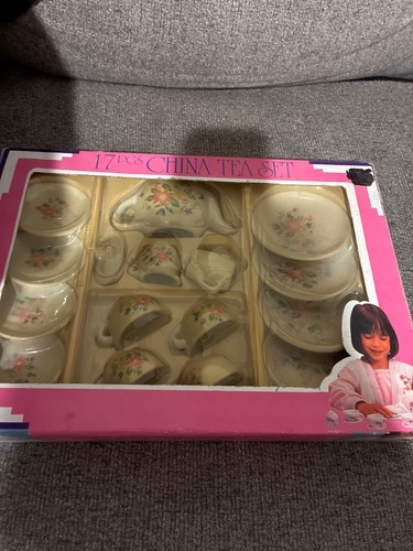 Vintage pcs china tea - 17, set.