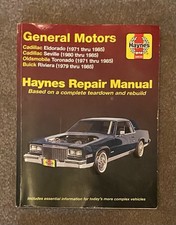 Haynes Auto Repair Manual General Motors 1971-1985 Cadillac Oldsmobile #38030