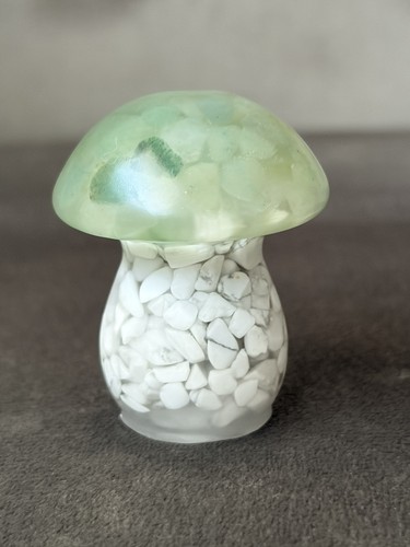 Mushroom figurine natural - mushroom,