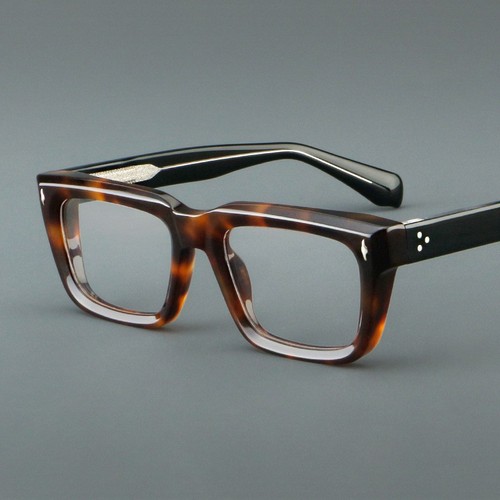 Thick acetate eyeglasses - acetate,