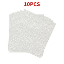 10 Packs Self-Adhesive Grey Marble PVC Cladding Wall Panels for Kitchen Bathroom