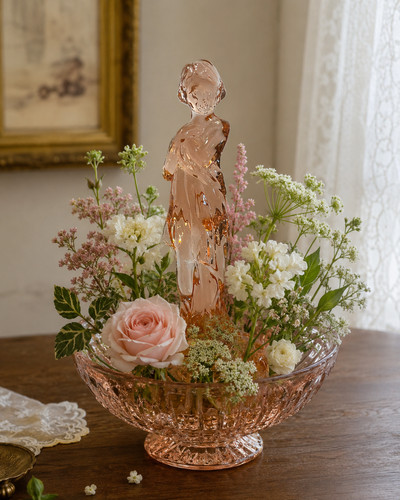 Vintage cambridge glass - glass, draped