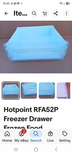 Hotpoint rfa52p freezer drawer - freezer,