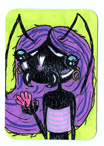 Aceo original art card - aceo,