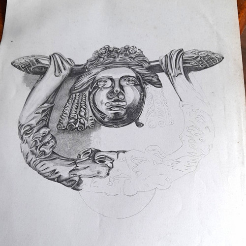 Original ooak pencil - pencil, drawing