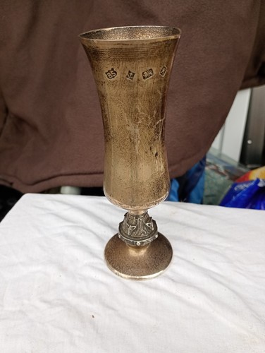 Silver goblet slight damage - goblet,
