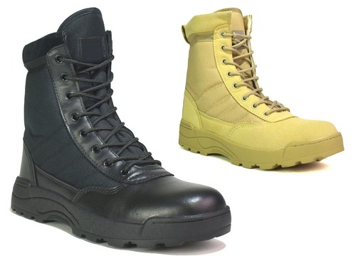 Mens army combat boots lace - army,