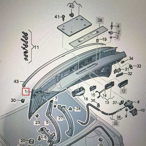 2017 2019 audi s4 - -, trunk