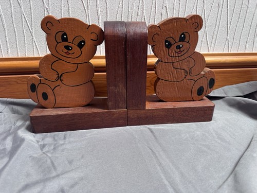 Vintage bear bookends good - bear, bookends-