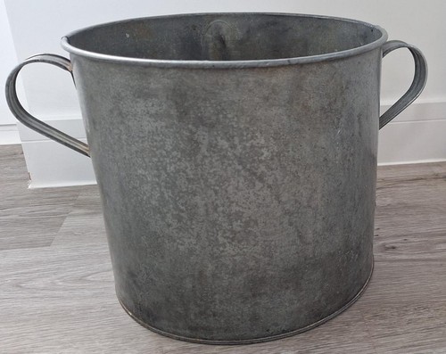 Vintage metal log - , bucket