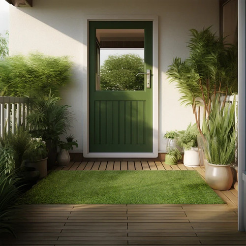 Artificial grass door mat - grass,