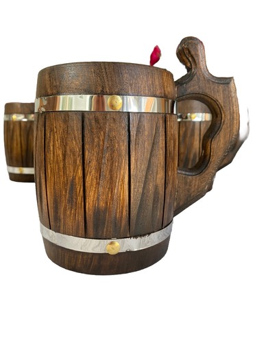 Wooden beer mug - wooden,