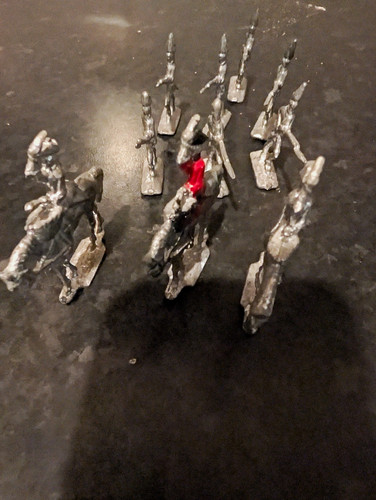 Unpainted lead metal toy - unpainted,