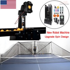 Q8-PRO Table Tennis Robot Automatic Ping Pong Ball Machine w/ Catch Net Training