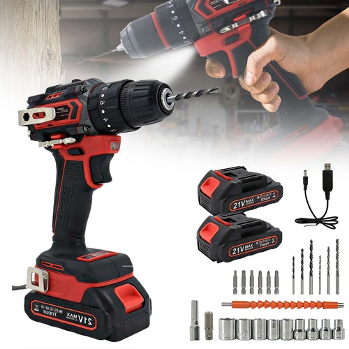 21v cordless hammer drill set - 21v,