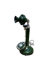 Brass Green Antique Candle