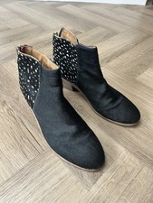 Joules Black Faux Fur Ankle