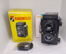 Randorflex Twin Lens Reflex Camera No.110 Vintage Boxed Plastic ! Damaged!