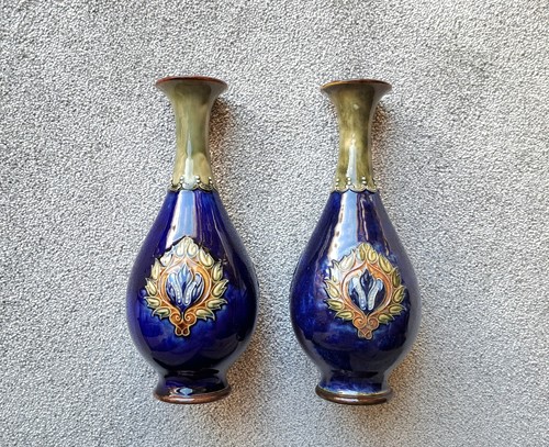 Pair antique royal doulton - of,