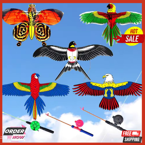 Kids mini fishing rod kite - mini,